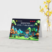 Fun Novelty Computerspiel Geburtstag Personalisier Karte (Gelbe Blume)