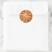 Fun Novelty Cool Food Pizza Thema Küche Runder Aufkleber (Tasche)