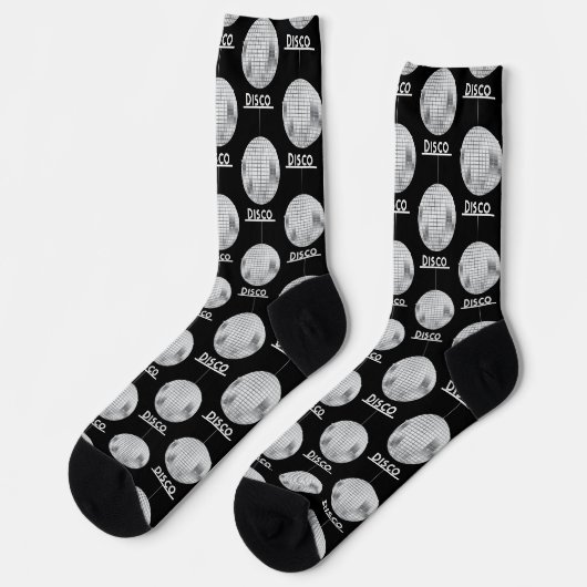 Fun Novelty Disco Ball Socken (Linkes Detail)