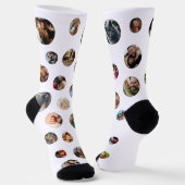 Fun Novelty Foto Collage Socken (Gewinkelt)