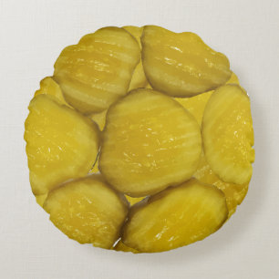 Fun Novelty Pickle Pillows Rundes Kissen