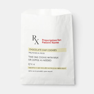 Fun Novelty Rx-Verschreibung Label-Cookies Geschenktütchen