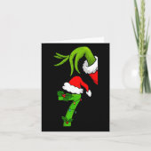Fun Number 7 Christmas 67 Six Seven Meme Xmas Men Karte (Vorderseite)
