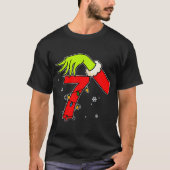 Fun Number 7 Christmas 67 Six Seven Meme Xmas Men T-Shirt (Vorderseite)
