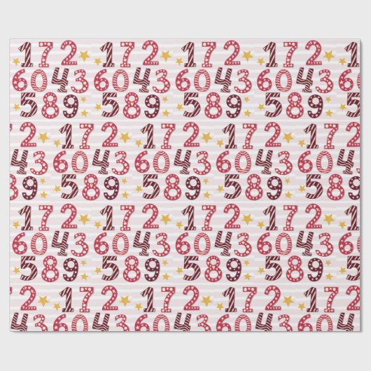 Fun Numbers Mathematical Accountant Geschenkpapier (Flach)