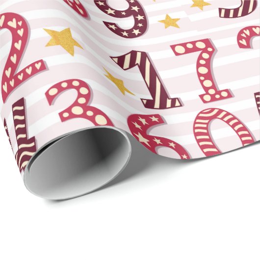 Fun Numbers Mathematical Accountant Geschenkpapier (Rolleneckpunkt)