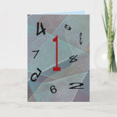 Fun numbers one first rate best birthday ONE Karte (Vorderseite)
