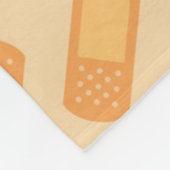 Fun Nurse Bandage Muster Fleece Decke (Ecke)