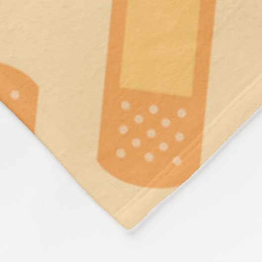 Fun Nurse Bandage Muster Fleece Decke (Ecke)