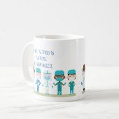 Fun Nurse Doctor Stab People Sharp Objects Zitat Kaffeetasse (Vorderseite Links)