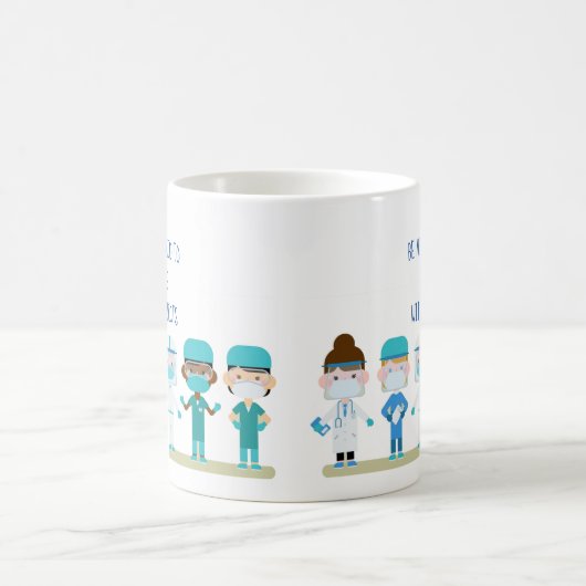 Fun Nurse Doctor Stab People Sharp Objects Zitat Kaffeetasse (Mittel)