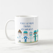Fun Nurse Doctor Stab People Sharp Objects Zitat Kaffeetasse (Links)