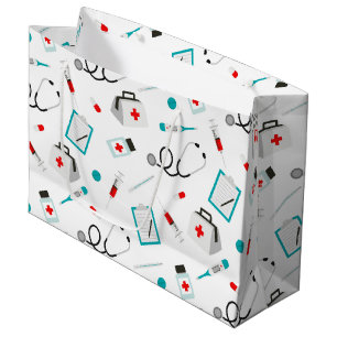 Fun Nurse Equipment Muster Party Tasche Große Geschenktüte