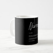 Fun Nurse Gift Nurse Definition Kaffeetasse (Vorderseite Links)