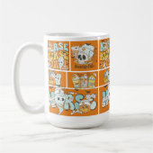 Fun Nurse Halloween Orange Tile Basic Dark T - Shi Kaffeetasse (Links)