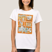 Fun Nurse Halloween Orange Tile Basic Dark T - Shi T-Shirt (Vorderseite)