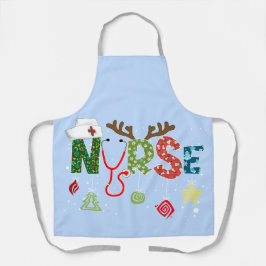 Fun Nurse Weihnachten Schürze. Schürze