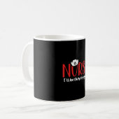 Fun Nursing Geschenk werde ich für Sie da sein Kra Kaffeetasse (Vorderseite Links)