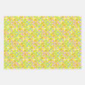 Fun Oaster Eggs Weiß, grün gestreiftes Muster Geschenkpapier Set (Vorderseite 2)