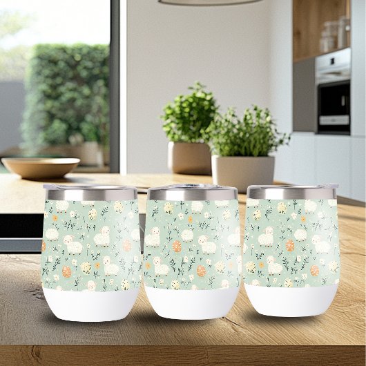 Fun Oaster Pattern Wine Tumbler