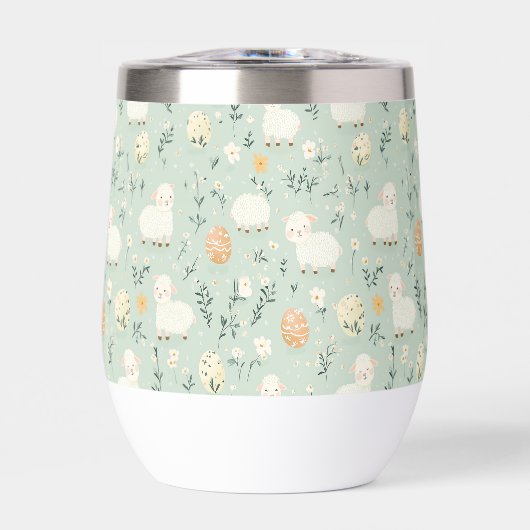 Fun Oaster Pattern Wine Tumbler (Vorderseite)