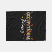 Fun Occupational Therapy Pumpkin Herbst Bäume fall Fleecedecke (Vorderseite (Horizontal))