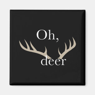Fun Oh Deer Jagen für Jäger Magnet