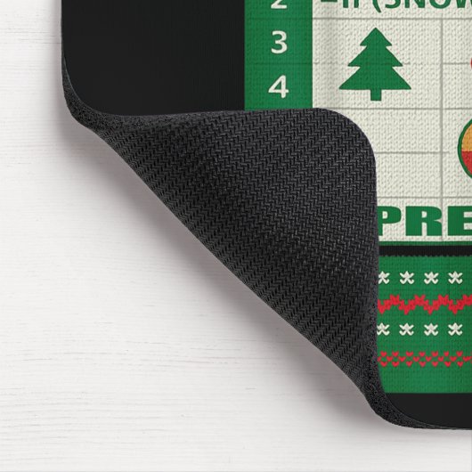 Fun Oh This Calls For A Spreadsheet Christmas Swea Mousepad (Ecke)