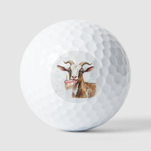 Fun Old Goat Over Hill Birthday Golfball (Vorderseite)