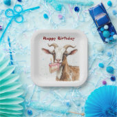 Fun Old Goat Over Hill Birthday Pappteller (Party)