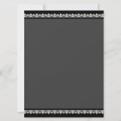 Fun Old School Rustic Chalkboard Country Wedding Einladung (Rückseite)