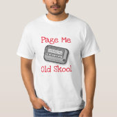 Fun Old Skool Pager Technology T - Shirt (Vorderseite)