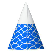 Fun Olüberapping Bright Blue Waves White Cap Partyhütchen (Rückseite)