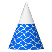 Fun Olüberapping Bright Blue Waves White Cap Partyhütchen (Links)