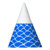 Fun Olüberapping Bright Blue Waves White Cap Partyhütchen (Rechts)