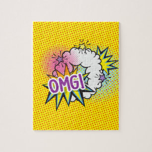 Fun OMG Comic Buch trendy einzigartig Puzzle