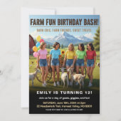 Fun on the Farm Birthday Bash Einladung (Vorderseite)