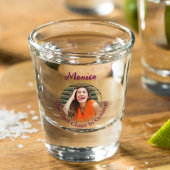 Fun "One Shoot Naher to Genious" Foto Schnapsglas