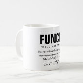 Fun Onkel Zitat Kaffeetasse (Vorderseite Links)