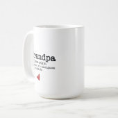 Fun Opa Definition Kaffee Tasse (Vorderseite Links)