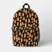 Fun Orange Cat Bedruckter Rucksack (Vorderseite)