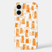 Fun Orange Cat Case-Mate iPhone Hülle (Rückseite)