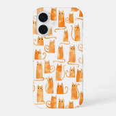 Fun Orange Cat iPhone 16 Hülle (Rückseite)