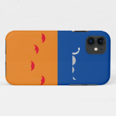 Fun Orange Deep Blue Sea Serpent Beach Umbrells Case-Mate iPhone Hülle (Rückseite (Horizontal))
