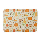 Fun Orange Fall Pattern Badematte (Vorderseite)