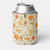 Fun Orange Fall Pattern Dosenkühler (Kanne Rückseite)