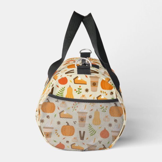 Fun Orange Fall Pattern Duffle Bag (Rechts)