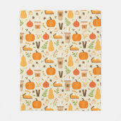 Fun Orange Fall Pattern Fleecedecke (Vorderseite)