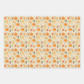 Fun Orange Fall Pattern Geschenkpapier Set (Vorderseite 2)
