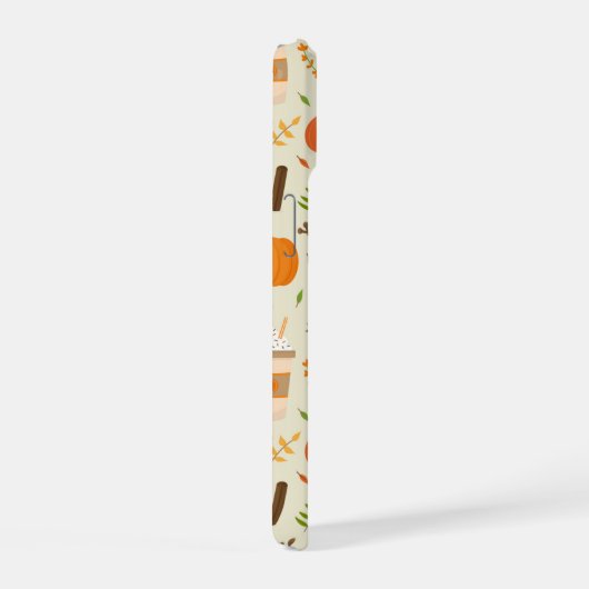Fun Orange Fall Pattern iPhone 15 Hülle (Rechte Seite)
